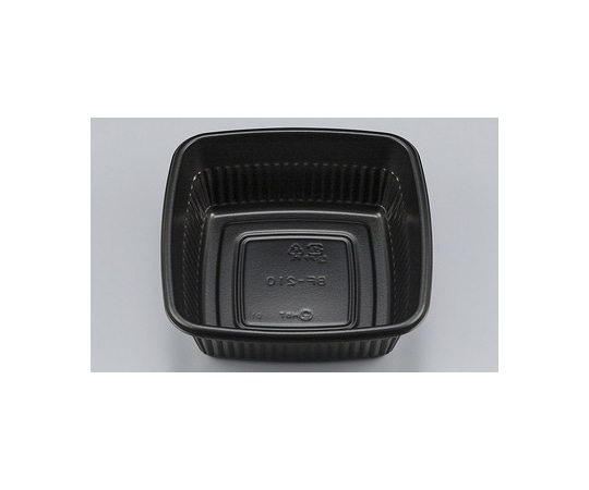 シーピー化成 プラスチック製 簡易食品容器  155×155×56mm BF-210 黒本体 50枚×24袋 01400021000080000 1ケース(ご注文単位1ケース)【直送品】