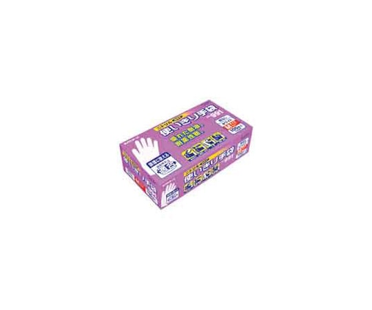 エステー ニトリル使切手袋 粉無 No.991 ホワイト M 12箱 1箱(ご注文単位1箱)【直送品】