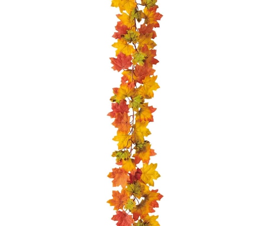 アズワン オータムミックス秋ガーランド 紅葉イエロー 175cm 37-1-5-1 1個(ご注文単位1個)【直送品】