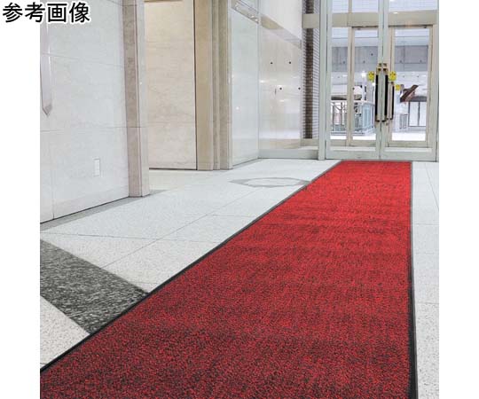 山崎産業(コンドル) ロンステップマット ランナー180cm幅(レッド/ブラック) F-1-RW-RB 1巻(ご注文単位1巻)【直送品】