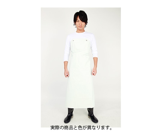 丸十コーポレーション ワンタッチ胸付前掛 ネイビー L 08006180-4 1枚（ご注文単位1枚）【直送品】