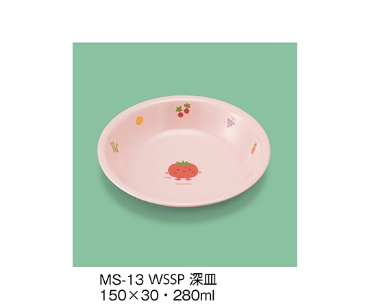 三信化工 深皿 サラダっこピンク MS-13_WSSP 1個(ご注文単位1個)【直送品】