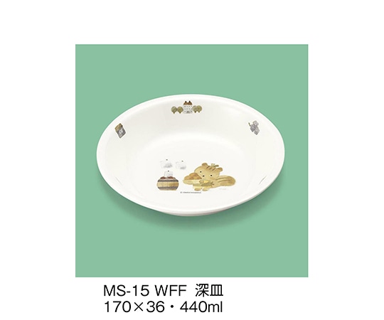 三信化工 深皿 ワラベファミリー MS-15_WFF 1個（ご注文単位1個）【直送品】