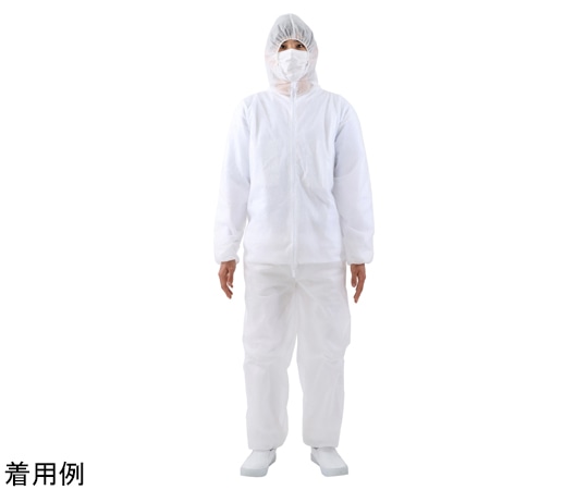 ACE（手袋） 不織布つなぎ服 フード付 Lサイズ WS6800-L 1枚（ご注文単位1枚）【直送品】