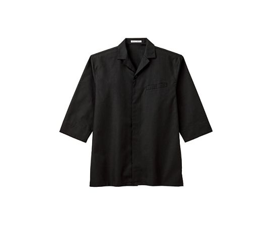 FACE ユニセックス開襟和シャツ ブラック 3L FB4542U-16 3L 1枚(ご注文単位1枚)【直送品】