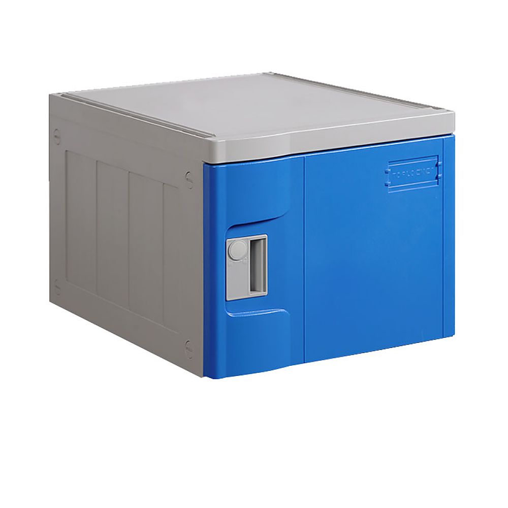MTセキュリティジャパン T-382E樹脂製ロッカー(組立式) 青 MT-TPLA382E(BL) 1台(ご注文単位1台)【直送品】