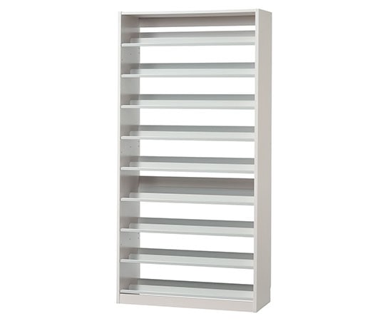 オークス タンデムCDストッカー 89×37×180cm ホワイト TCS890W 1個（ご注文単位1個）【直送品】