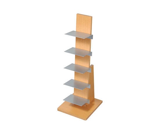 オークス ブックタワー ロータイプ 29.5×29.5×84.2cm ナチュラル L54NA 1個（ご注文単位1個）【直送品】
