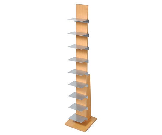 オークス ブックタワー ハイタイプ 29.5×29.5×144cm ナチュラル L52NA 1個（ご注文単位1個）【直送品】