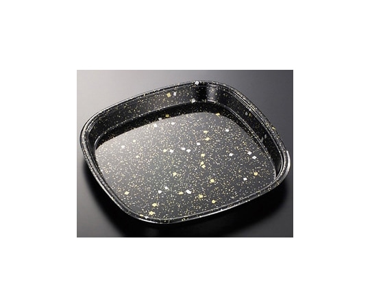 中央化学 寿司容器 HS角桶 50 黒金箔-BK 身 100枚 108282 1ケース(ご注文単位1ケース)【直送品】