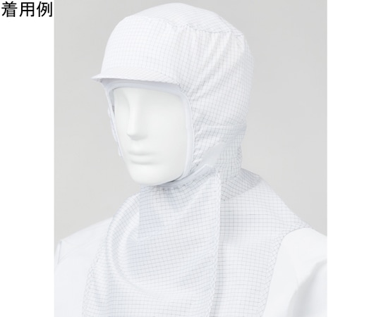 サンエス 男女共用 混入だいきらい フルフードキャップ 低発塵 常温 ホワイト フリー FX75530 1枚(ご注文単位1枚)【直送品】