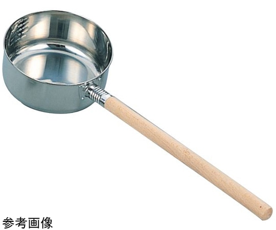猪熊製作所 18-8 水杓子 目盛・木柄付 1.8L 16cm 深型  1個（ご注文単位1個）【直送品】