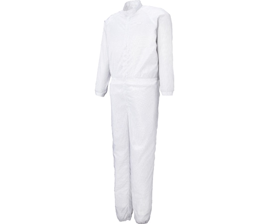 サンエス 男女共用低発塵混入だいきらい続き服 ホワイト 3L FX70534 1枚（ご注文単位1枚）【直送品】