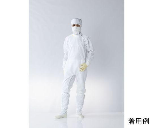 東洋リントフリー オートクレーブ対応ツナギ服 白 LL FP1202-01 LL 1着 (ご注文単位1着)【直送品】