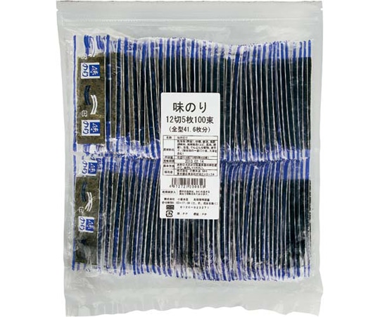 小善本店 小善本店 味のり 12切5枚 100束入 391103100 1袋※軽(ご注文単位1袋)【直送品】