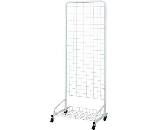 ワールドクラフト スキマ ネット什器 幅600 ホワイト NJ600WH 1台（ご注文単位1台）【直送品】