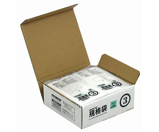 紺屋商事 小箱売:PE規格ポリ袋 03透明 3号 100枚×20冊入 00723003 1箱（ご注文単位1箱）【直送品】