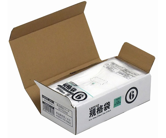 紺屋商事 小箱売:PE規格ポリ袋 03透明 6号 100枚×10冊入 00723006 1箱（ご注文単位1箱）【直送品】