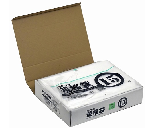 紺屋商事 小箱売:PE規格ポリ袋 03透明 15号 100枚×5冊入 00723015 1箱（ご注文単位1箱）【直送品】