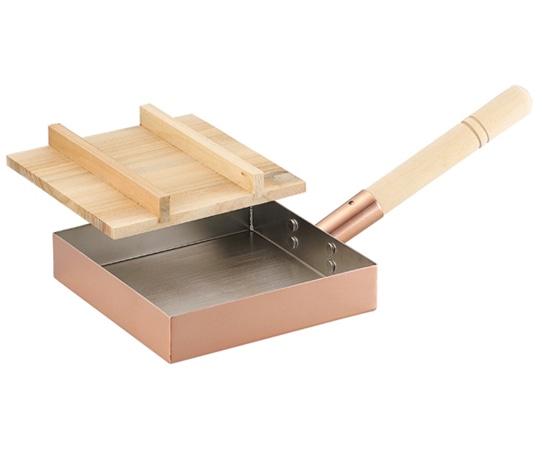 アサヒ 本職用玉子焼き18cm 木蓋付 CNE117 1個(ご注文単位1個)【直送品】