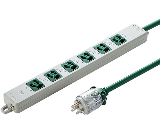 サンワサプライ 医用接地プラグ付き電源タップ TAP-HPM6-5G 1個(ご注文単位1個)【直送品】