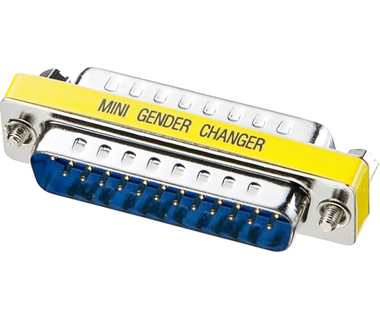 サンワサプライ ジェンダーチェンジャー D-sub25pinオスオス AD25S-MMK 1個(ご注文単位1個)【直送品】