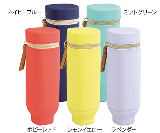 LIHITLAB Bloomin スタンドペンケース スクエアタイプ レモンイエロー A7732-5 1個(ご注文単位1個)【直送品】