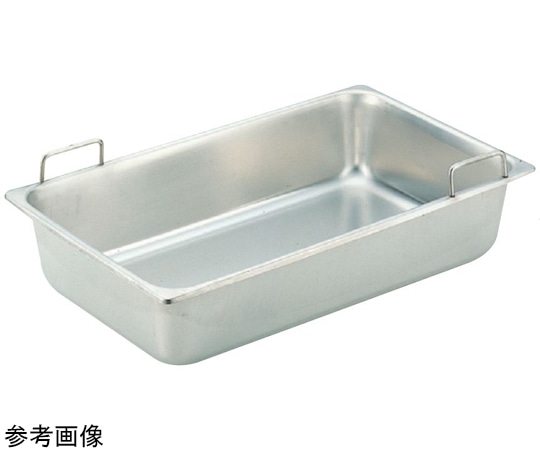 スギコ産業 18-8 固定ハンドル付ホテルパン 1/1サイズ H100mm SH-1904H-R 1個（ご注文単位1個）【直送品】