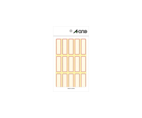 エーワン(A-ONE) セルフラベル 赤枠 15面 1パック(18シート入) 3004 1パック(ご注文単位1パック)【直送品】
