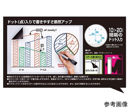 ベロス マグタッチシート イージーボード ドット NME-0912D 1枚(ご注文単位1枚)【直送品】