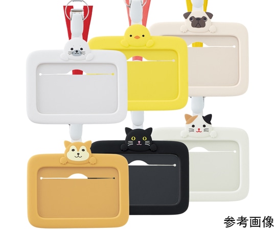 LIHITLAB SMARTFIT PuniLabo IDカードホルダー クロネコ A7804-3 1個(ご注文単位1個)【直送品】