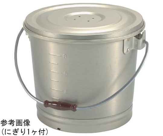 森中製作所 アルミ 蓚酸ゴールド食缶バケツ(蓋付)16L 厚板 16L 厚板 1個(ご注文単位1個)【直送品】