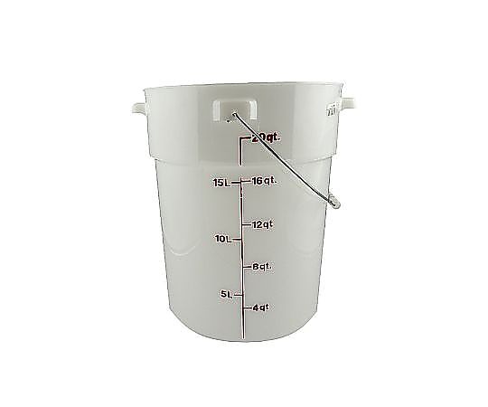 CAMBRO（キャンブロ） ポリペール ホワイト 本体 20.8L PWB22 1個（ご注文単位1個）【直送品】