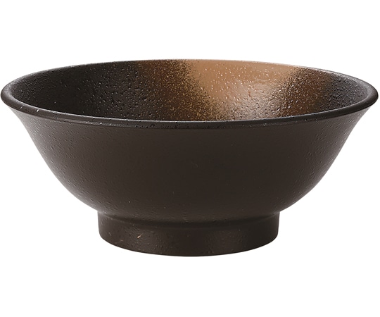 福井クラフト 渕太麺鉢 金吹茶タタキ塗 φ211mm 50022510 1個（ご注文単位1個）【直送品】