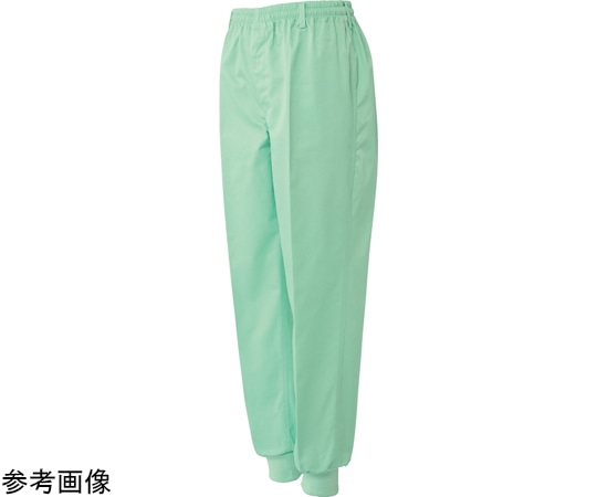 サンエス 男女共用混入だいきらい総ゴム・裾口ジャージパンツ グリーン L FX70967J 1枚(ご注文単位1枚)【直送品】