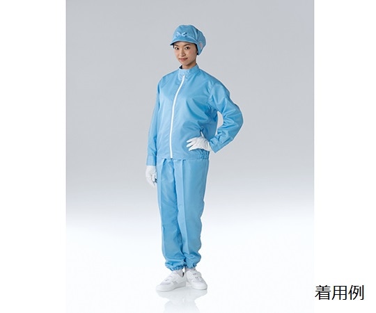 東洋リントフリー クリーンルーム用上着 青 L FD201C-02 L 1枚 (ご注文単位1枚)【直送品】