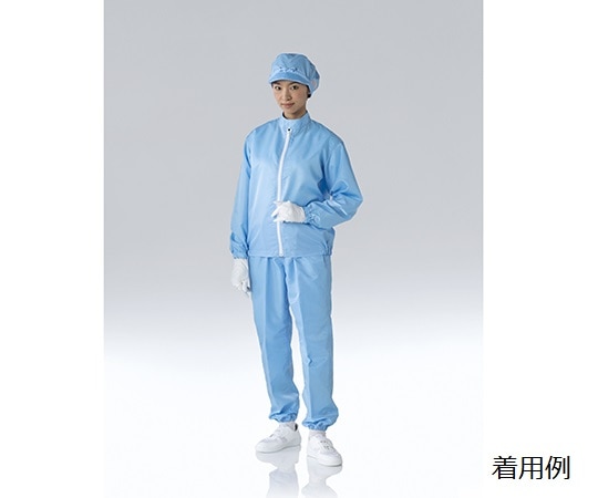 東洋リントフリー クリーンルーム用上着 青 LL FD216C-02 LL 1枚 (ご注文単位1枚)【直送品】