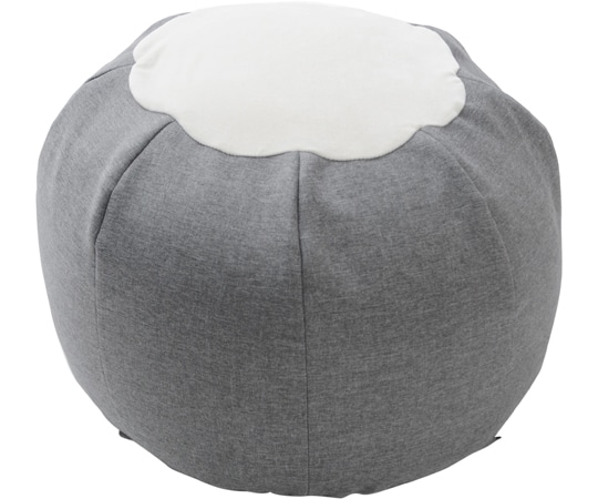 セルタン ビーズクッション POTE ダリアングレー L A810a-625GRY/618WH 1個(ご注文単位1個)【直送品】