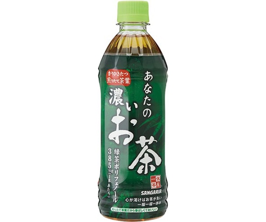 日本サンガリアベバレッジカンパニー 一休茶屋あなたの濃いお茶 500mL 24本 014719 1ケース※軽（ご注文単位1ケース）【直送品】
