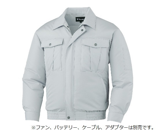 自重堂 空調服長袖ブルゾン シルバー L 87000-036-L 1枚(ご注文単位1枚)【直送品】