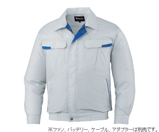 自重堂 空調服長袖ブルゾン シルバー L 87010-036-L 1枚(ご注文単位1枚)【直送品】