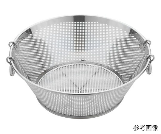 三宝産業（YUKIWA） UK18-8パンチング 揚げザル 平底 60cm (角穴)  1個（ご注文単位1個）【直送品】