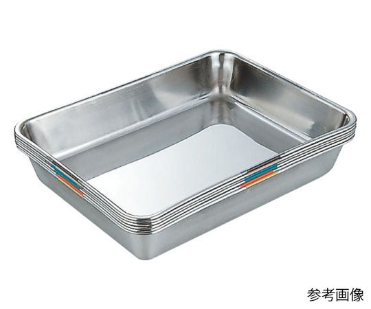 カンダ 18-8 カラー角バット 21枚取 黄 (1枚入り)  1個（ご注文単位1個）【直送品】