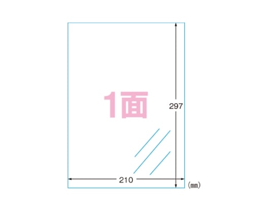 エーワン(A-ONE) フィルムラベルシール A41面 光沢 透明 29289 1パック(ご注文単位1パック)【直送品】