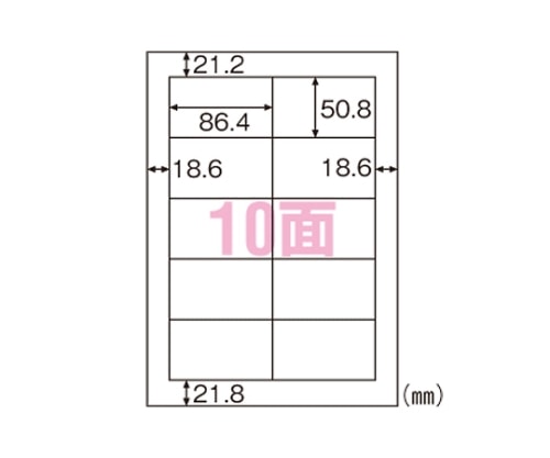 ヒサゴ 森林認証紙ラベルA4タックシール A410面 FSCGB888 1パック(ご注文単位1パック)【直送品】