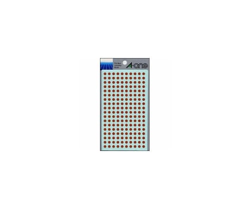 エーワン(A-ONE) カラーラベル 5mm径 茶 7067 1パック(ご注文単位1パック)【直送品】