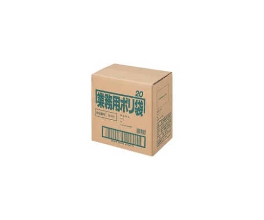 日本サニパック ポリゴミ袋 半透明 20L 10枚×60組 N-24-60 1箱(ご注文単位1箱)【直送品】