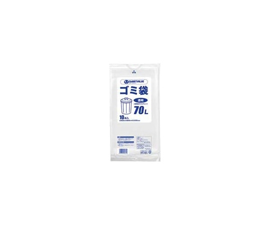 スマートバリュー ゴミ袋 LDD 透明 70L 200枚 N208J-70P 1箱(ご注文単位1箱)【直送品】