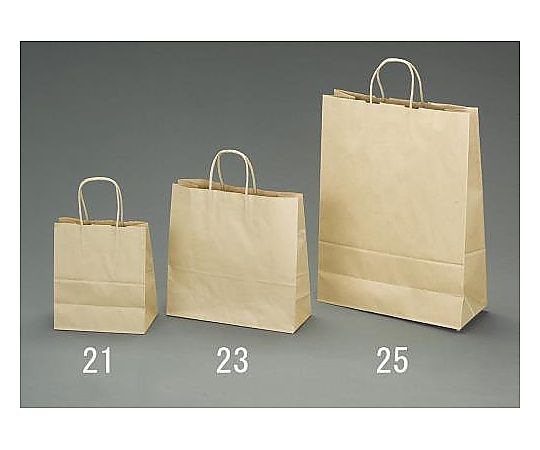 エスコ 320x115x310mm 紙袋(無地/50枚) EA927SA-23 1セット（ご注文単位1セット）【直送品】