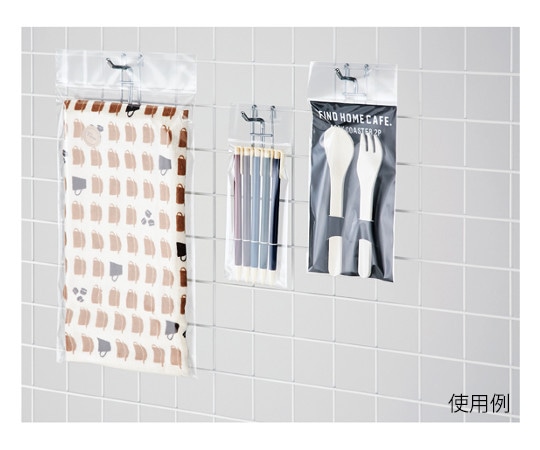 アズワン 透明袋 クリア ヘッダー付き 16×30cm 100枚 61-548-53-17 1箱(ご注文単位1箱)【直送品】